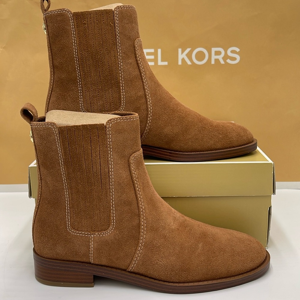 Michael Kors Tan Suede Chelsea boot